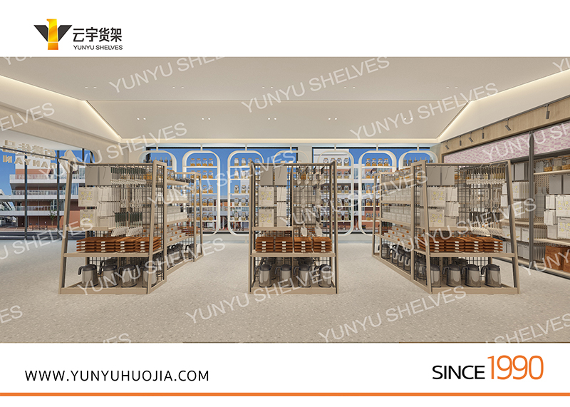 YYA-458 鋼木結(jié)構(gòu)堆頭展示架