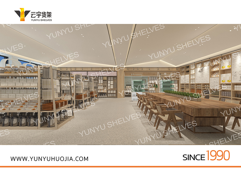 YYA-458 鋼木結(jié)構(gòu)堆頭展示架