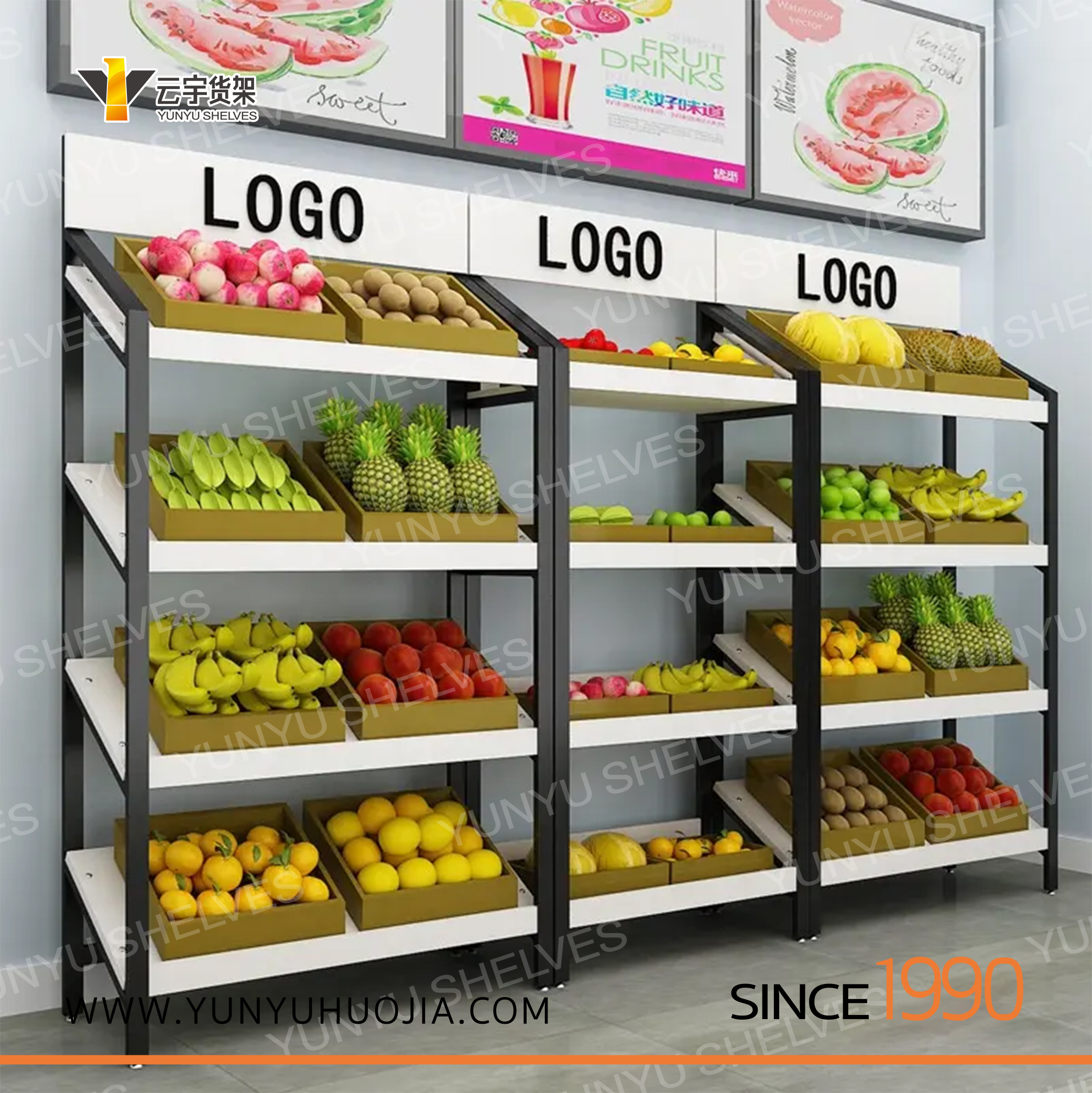 YYA-216 精品超市蔬果展示架