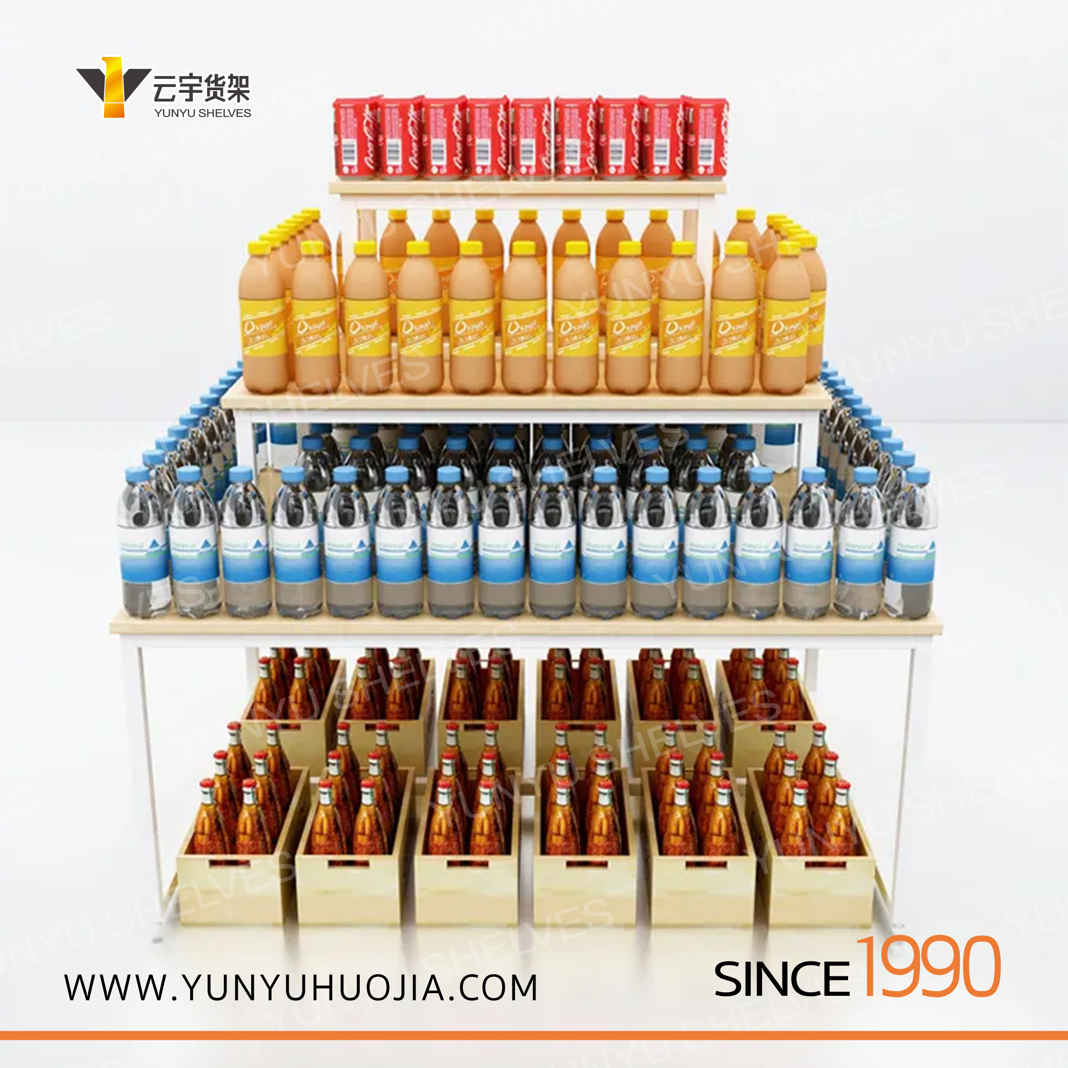 YYD-123 簡(jiǎn)約超市多層堆頭架